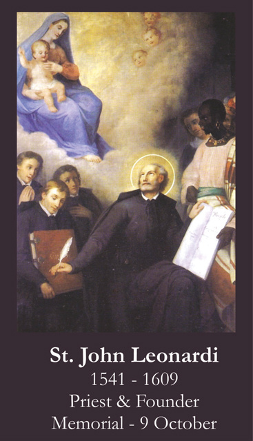 St. John Leonardi Prayer Card